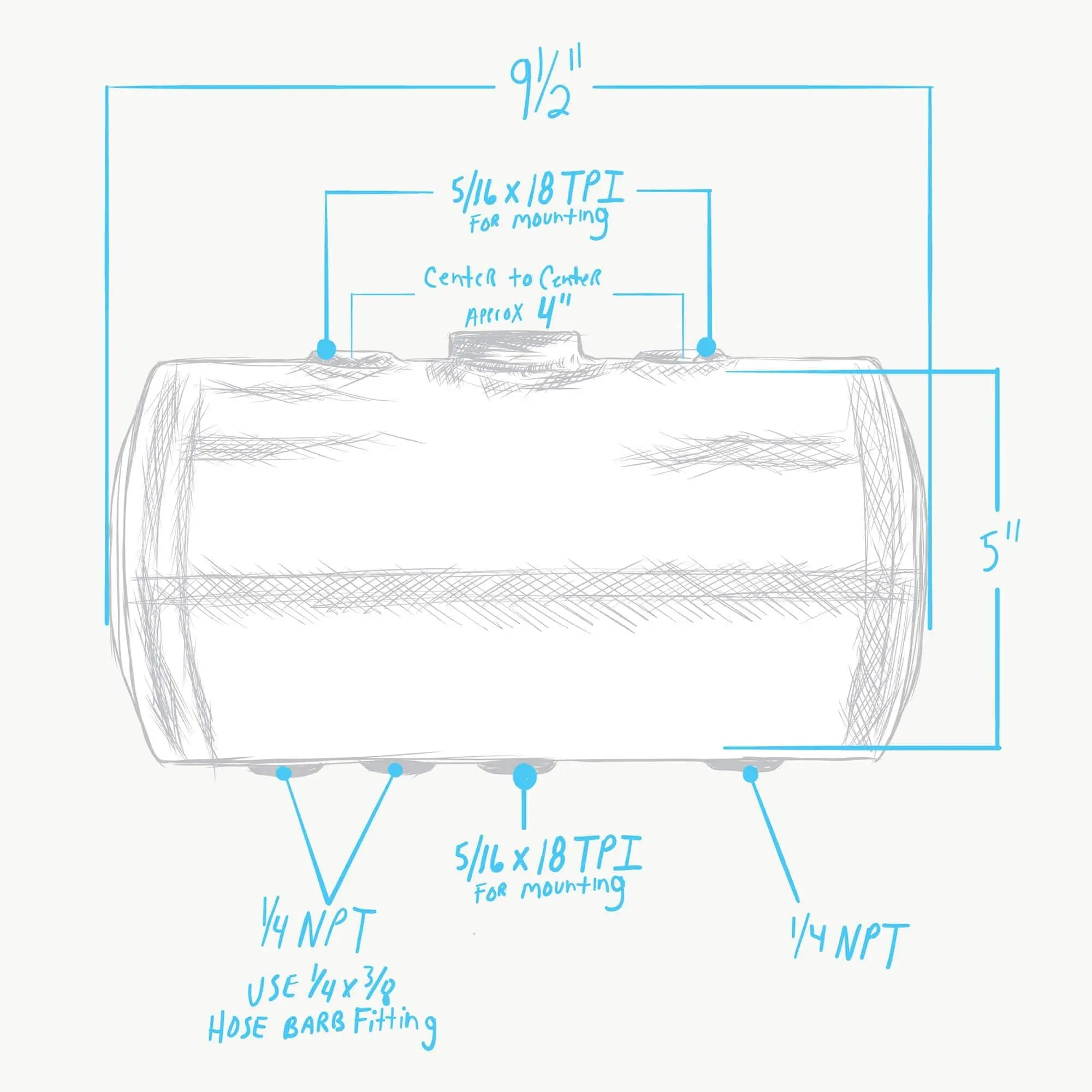 Lowbrow Customs Dimpled Steel Motorcycle Oil Tank For H-D Sportster Big Twin And Universal Choppers - Image 2