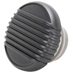 Lowbrow Customs Finned Screw-In Gas Cap For Harley-Davidson 1996 & Later - Black