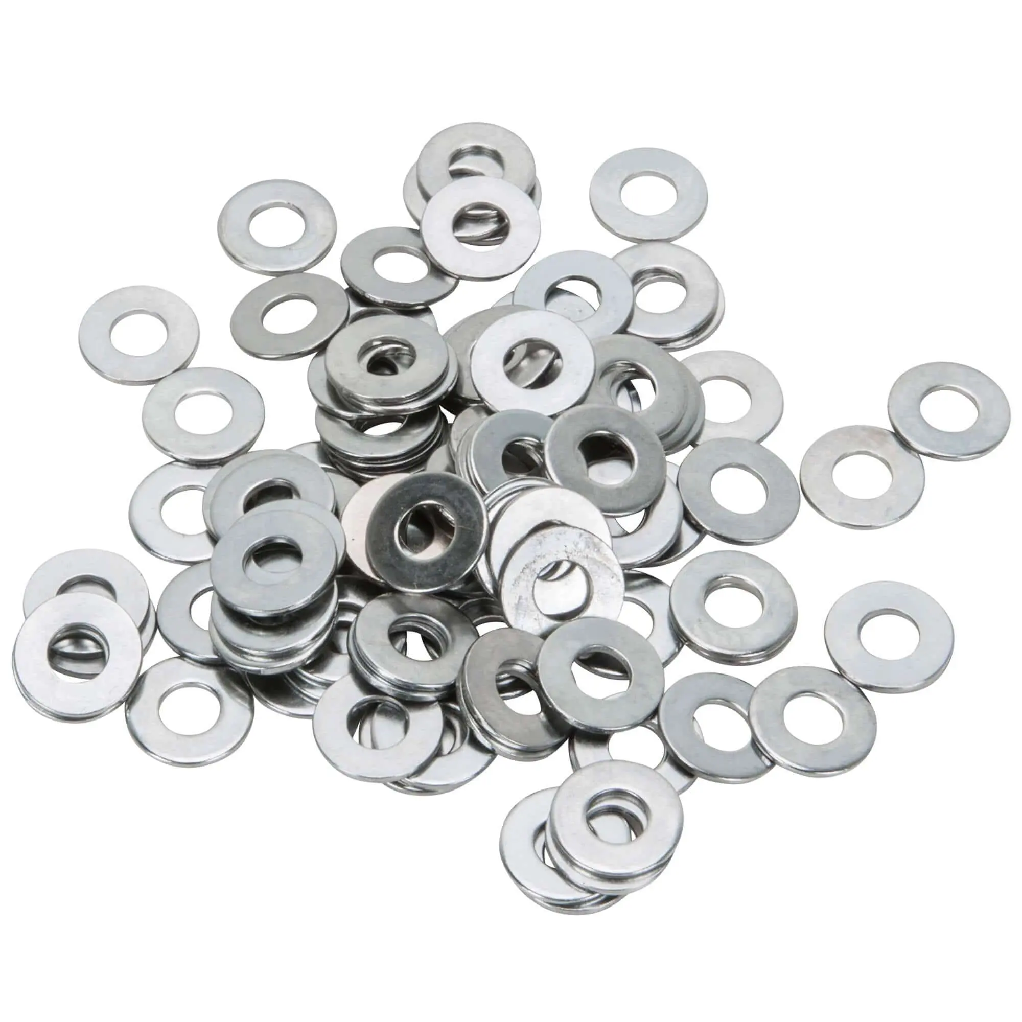 Colony #1/4-F-100 Chrome Plated Flat Washers 1/4 Inch - Bag 0f 100
