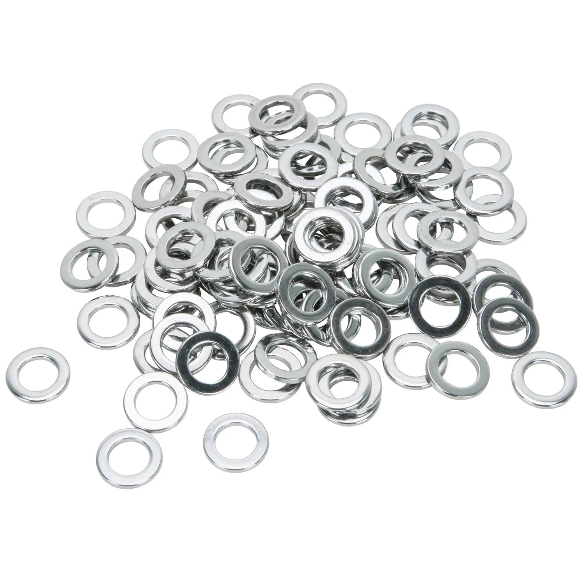 Colony #7/16-F-100 Chrome Plated Flat Washers 7/16 Inch - Bag Of 100