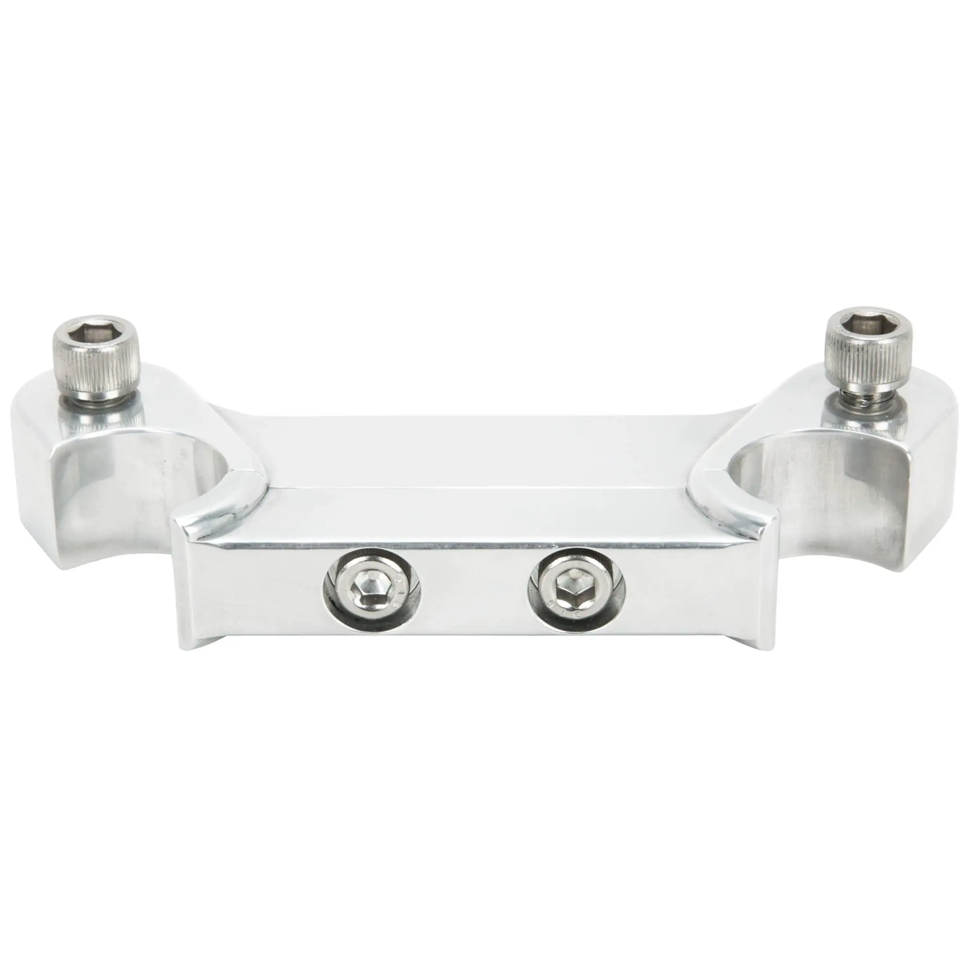 Lowbrow Customs Speedometer Gauge Riser Mount For 1 Inch T-Bar Handlebars - Polished