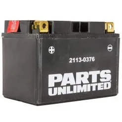 Parts Unlimited AGM YTZ-12S Maintenance Free Battery - For Electric Start Motorcycles