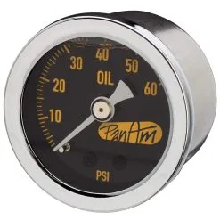 PanAm Oils Inc. Oil Pressure Gauge 0-60 Psi - Chrome