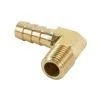 Cycle Standard 3/8 Inch Hose Barb 90 Elbow X 1/4 Inch NPT - Brass