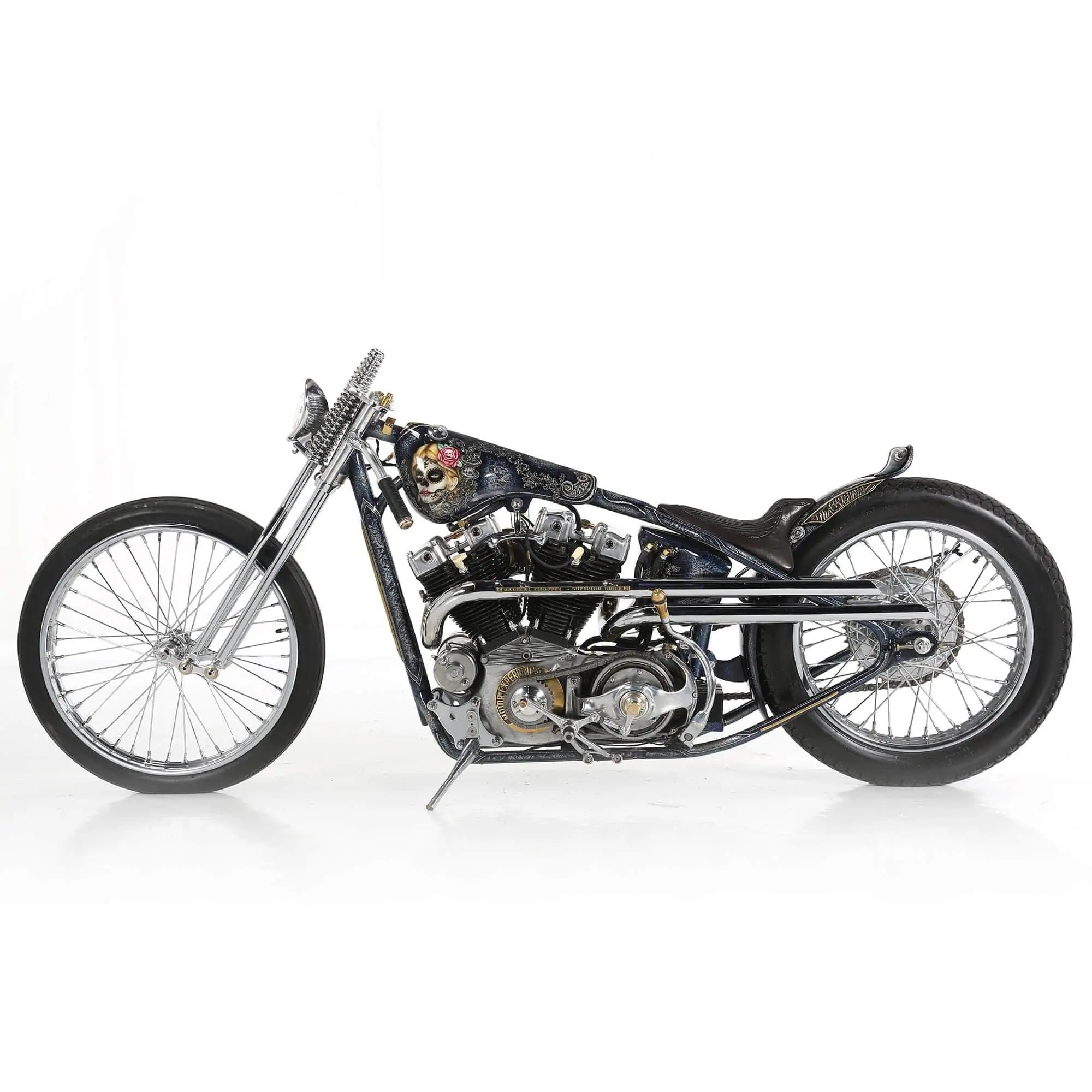 V-Twin Manufacturing Complete 21 Inch Spool Hub Chopper Wheel - 3/4 Inch Bearings - Image 8