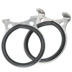 Lowbrow Customs Stainless Steel Mounting Brackets For Mooneyes MOON Oil Tanks - 90 Degree