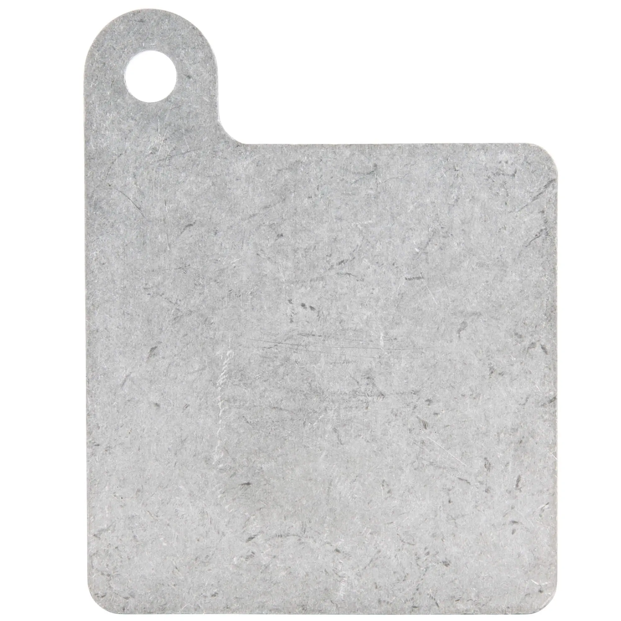 Lowbrow Customs Motorcycle Inspection Sticker Mounting Plate 3.5 X 3.5 Inches - Tumbled Aluminum - Image 2