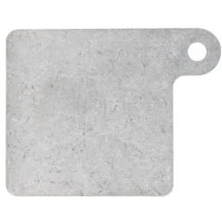 Lowbrow Customs Motorcycle Inspection Sticker Mounting Plate 3.5 X 3.5 Inches - Tumbled Aluminum