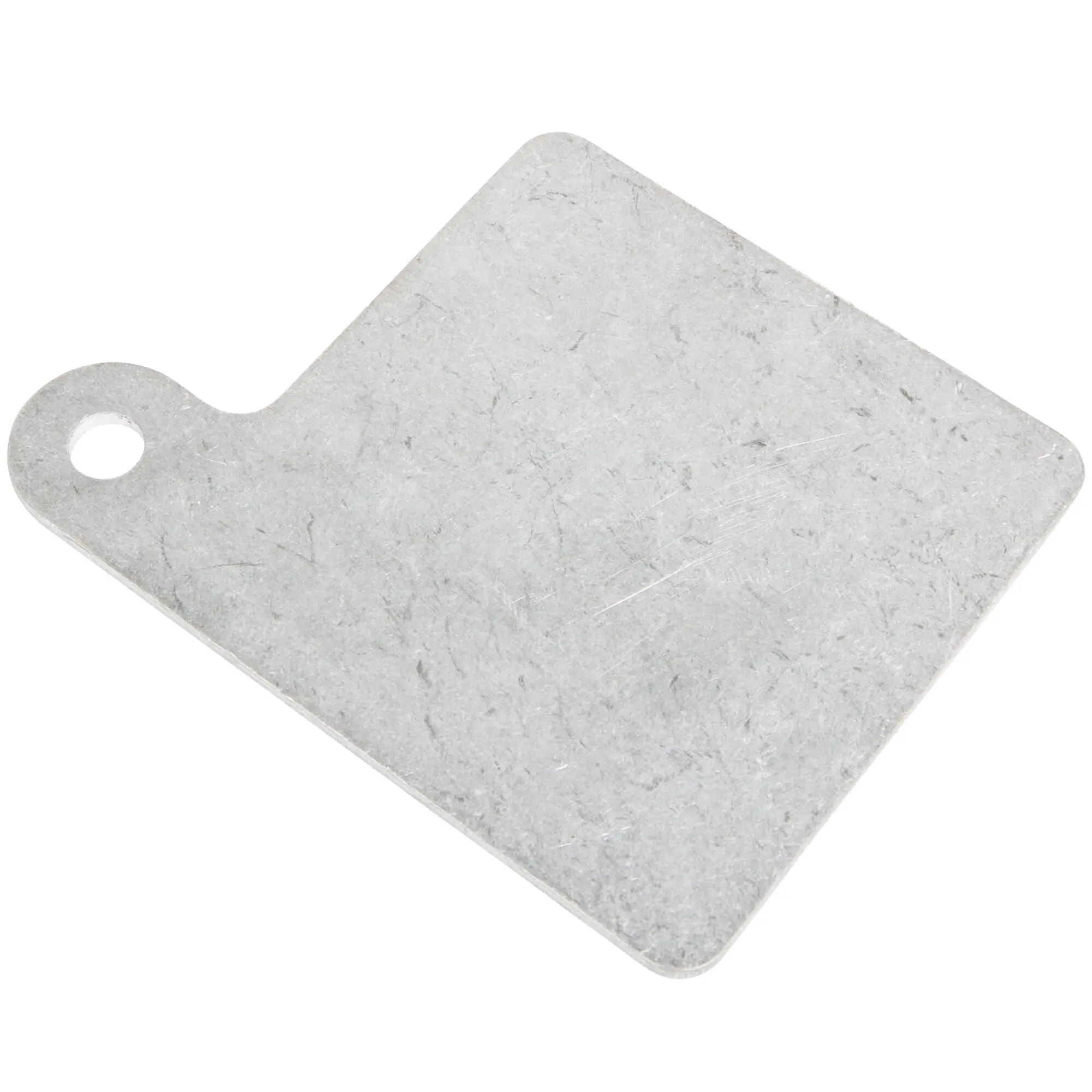 Lowbrow Customs Motorcycle Inspection Sticker Mounting Plate 3.5 X 3.5 Inches - Tumbled Aluminum - Image 3