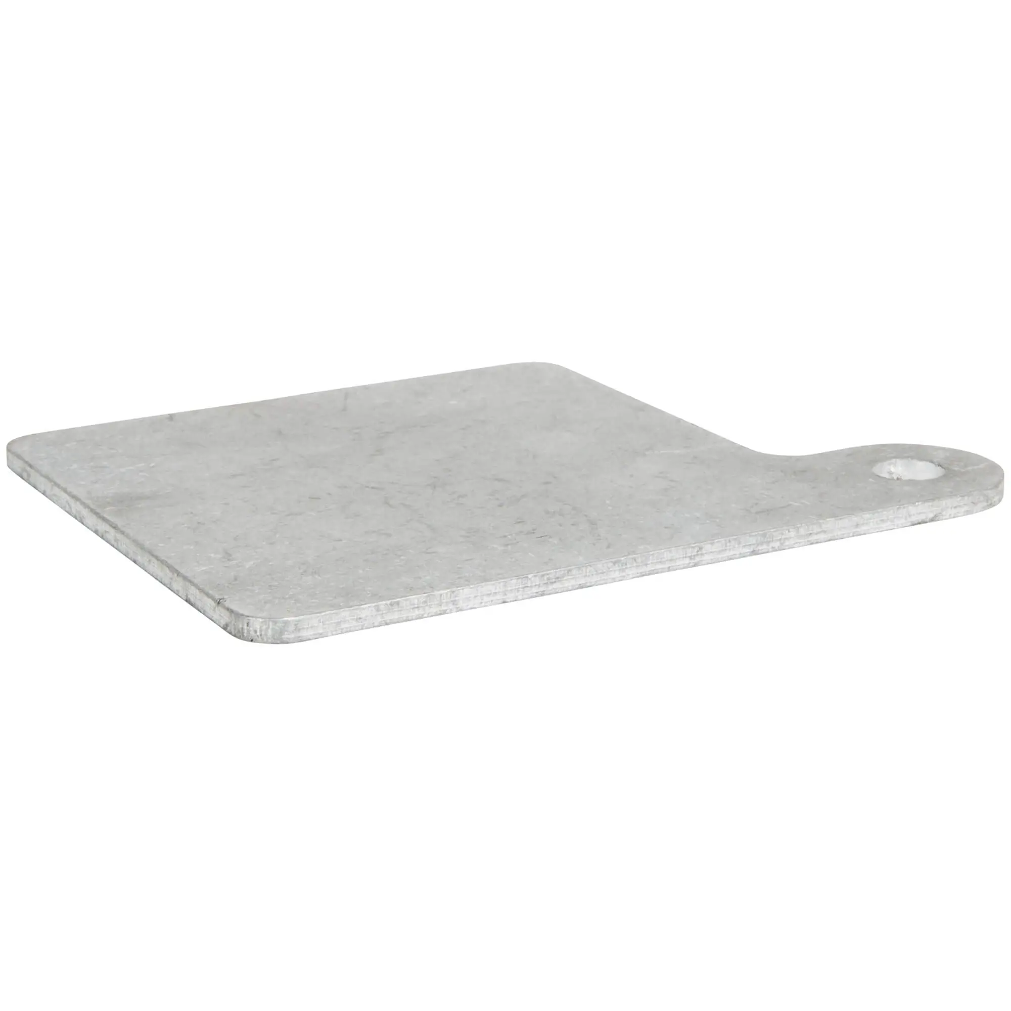 Lowbrow Customs Motorcycle Inspection Sticker Mounting Plate 3.5 X 3.5 Inches - Tumbled Aluminum - Image 4