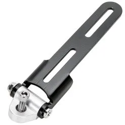 Lowbrow Customs Black Steel Solo Seat Hinge / Pivot Bracket - 1963-70 Triumph