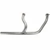 Gasbox Exhaust Pipe Set 2-into-1 1970-84 Harley Cone Shovelhead - Bare Steel OEM # 65435-70