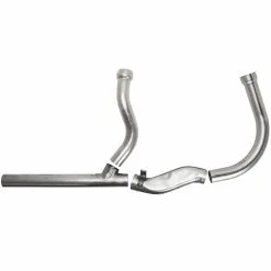 Gasbox Exhaust Pipe Set 1958-1964 Harley-Davidson Swingarm Panhead FL FLH 74 Ci - Bare Steel