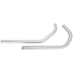 Gasbox XLR Drag Pipe Set Fits 1957 - 1980 (except 1979) Harley-Davidson Sportster XL XLH XLCH XLR Models - Bare Steel OEM # 65487-59