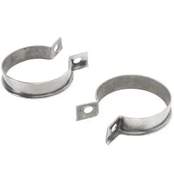 Gasbox Exhaust Port Clamps 1948-1965 Harley-Davidson Big Twin Models - Stainless Steel OEM # 65519-48