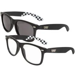 Lowbrow Customs Originals Sunglasses And Black Clears Riding Glasses Set - Save $5!