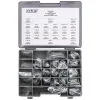 Colony Chrome Plated Button Head Socket Head Screw Assortment Tray-004 - Fine Thread - 240 Piece