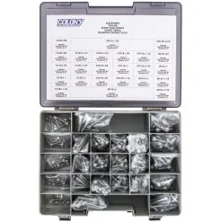 Colony Chrome Plated Socket Head Screw Assortment Tray (009) - Coarse Thread - 240 Piece