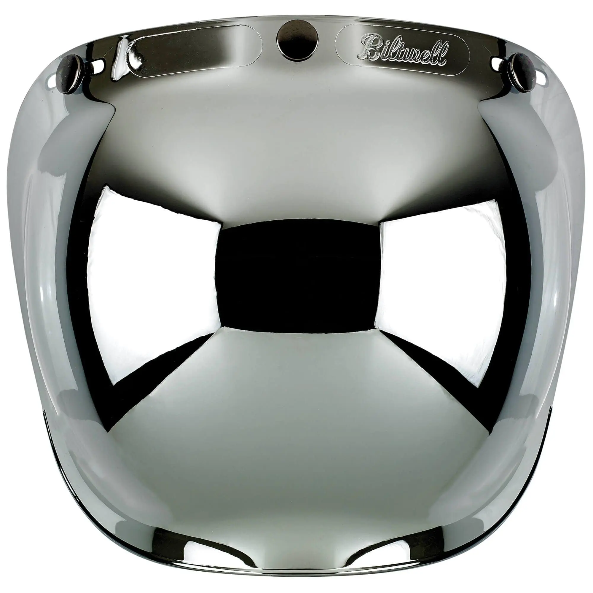 Biltwell Anti-Fog Bubble Shield - Chrome Mirror - Image 3