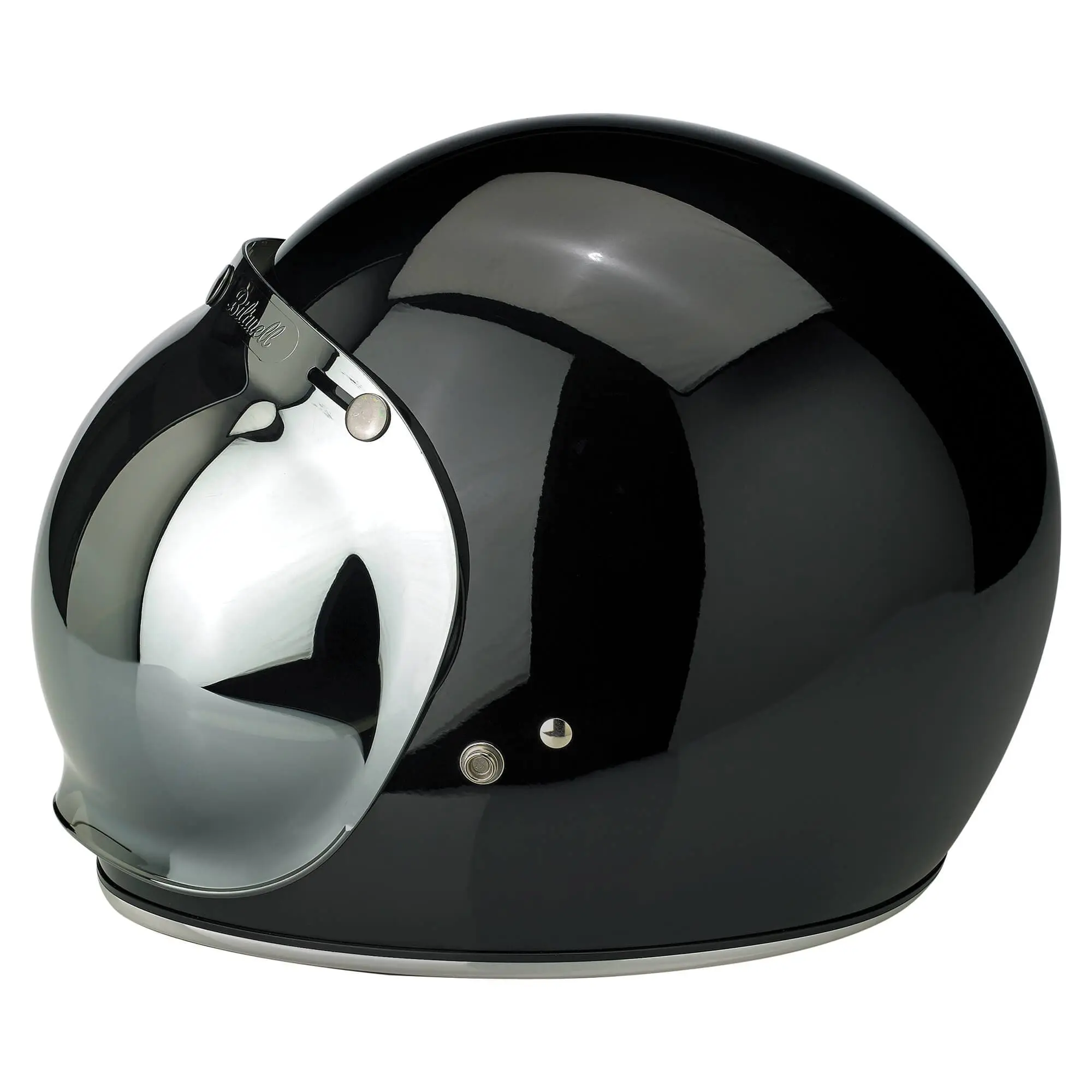 Biltwell Anti-Fog Bubble Shield - Chrome Mirror - Image 4
