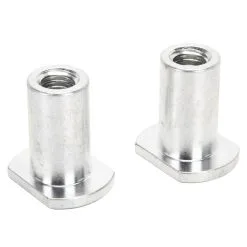 Gasbox Axle Plate Threaded Bungs For 1936 - 1957 Harley-Davidson Big Twin Rigid Frames