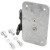 Gasbox Axle Plate License Plate Bracket For 1936 - 1957 Harley-Davidson Big Twin Rigid Frames