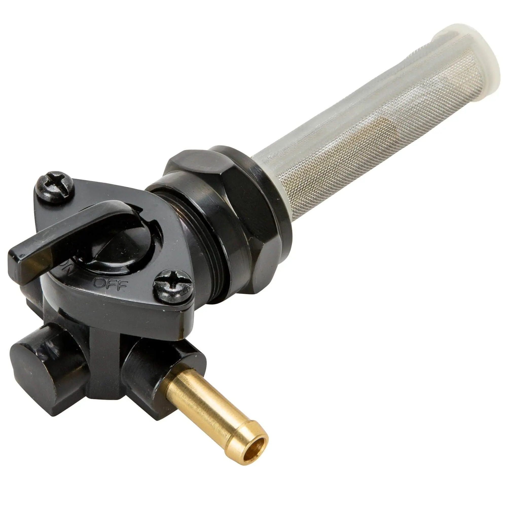 Cycle Standard 22mm Petcock Harley-Davidson Style - Black - Right Hand Outlet - Image 2