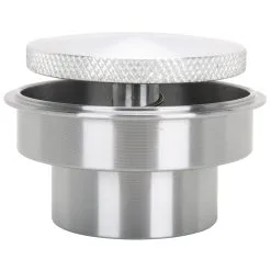 Cycle Standard Custom Flush Mount Aluminum Pop-Up Gas Cap And Weld In Bung
