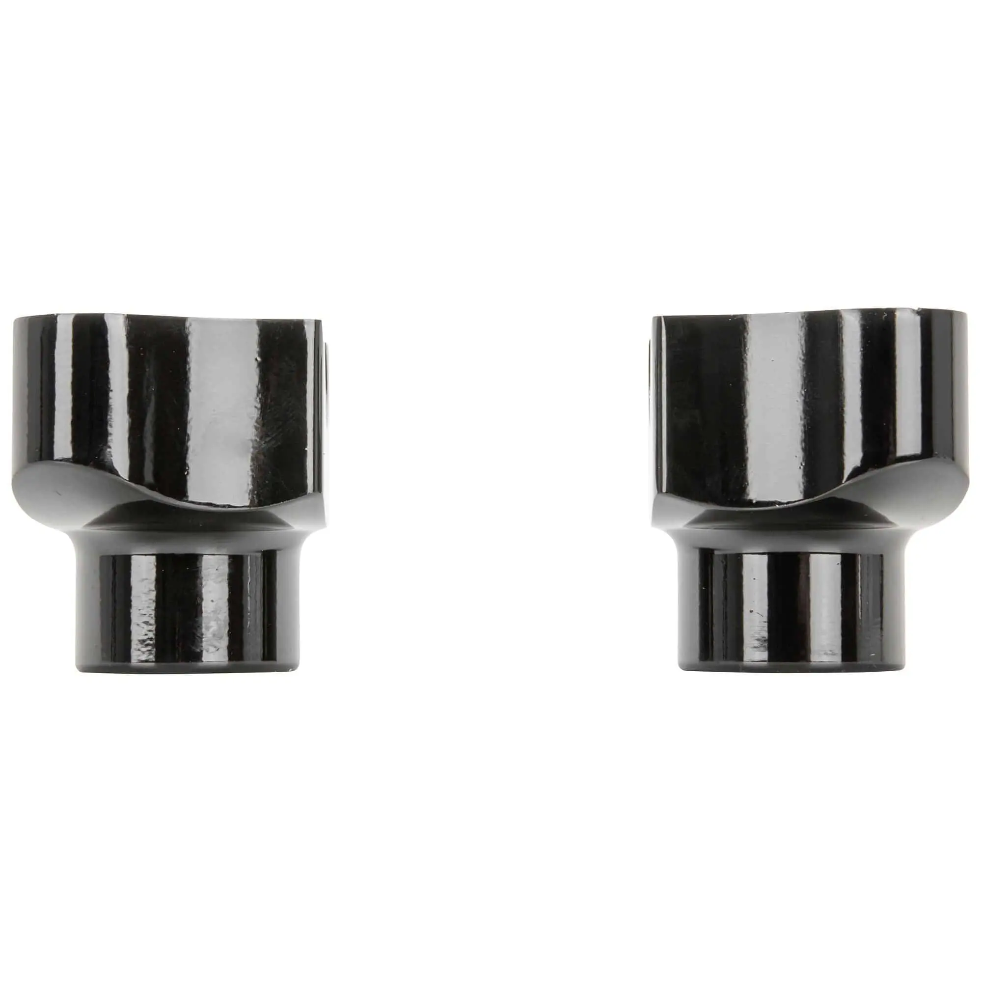 Cycle Standard 1.7 Inch Rise Forged Aluminum Handlebar Risers For Harley-Davidson - Black - Image 3