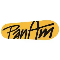 PanAm Oils Inc. Logo Sticker - Yellow / Black - Large