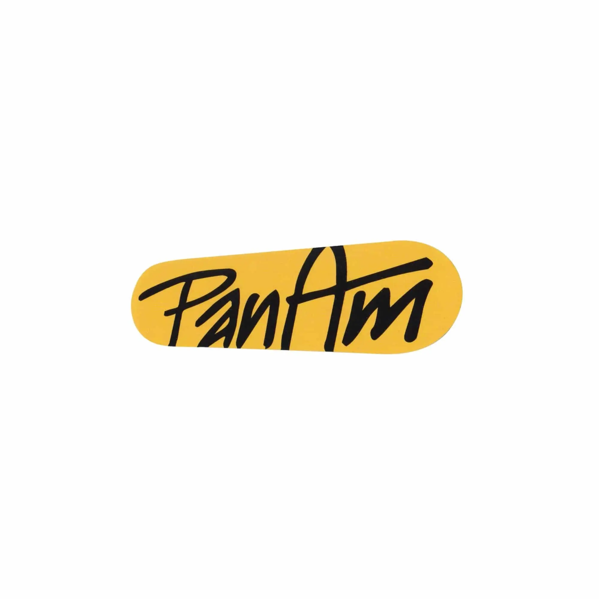 PanAm Oils Inc. Logo Sticker - Yellow / Black - Medium