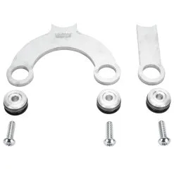 Lowbrow Customs Rubber Mount Bracket Kit For Lowbrow Oil Tanks - For 500 / 650 C.c. Unit Triumph Motorcycles - Aluminum Washers