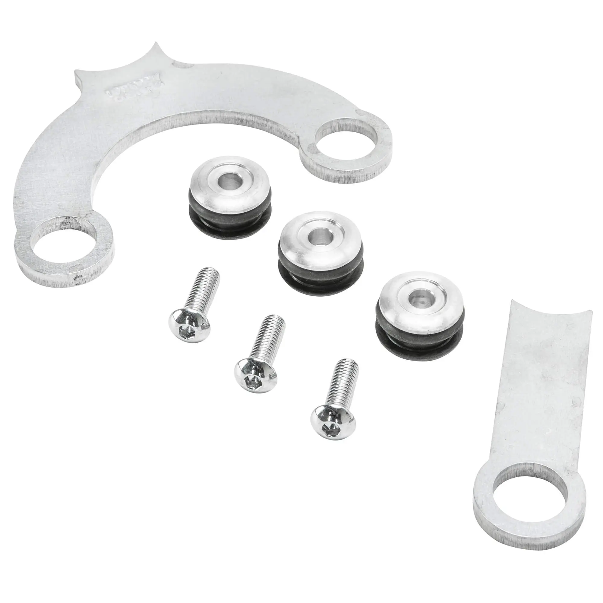 Lowbrow Customs Rubber Mount Bracket Kit For Lowbrow Oil Tanks - For 500 / 650 C.c. Unit Triumph Motorcycles - Aluminum Washers - Image 4
