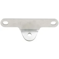 Lowbrow Customs Bottom Mount Headlight Bracket - Harley Narrow Glide, Triumph, BSA - Tumbled Stainless