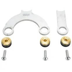 Lowbrow Customs Rubber Mount Bracket Kit For Lowbrow Oil Tanks - For 500 / 650 C.c. Unit Triumph Motorcycles - Brass Washers