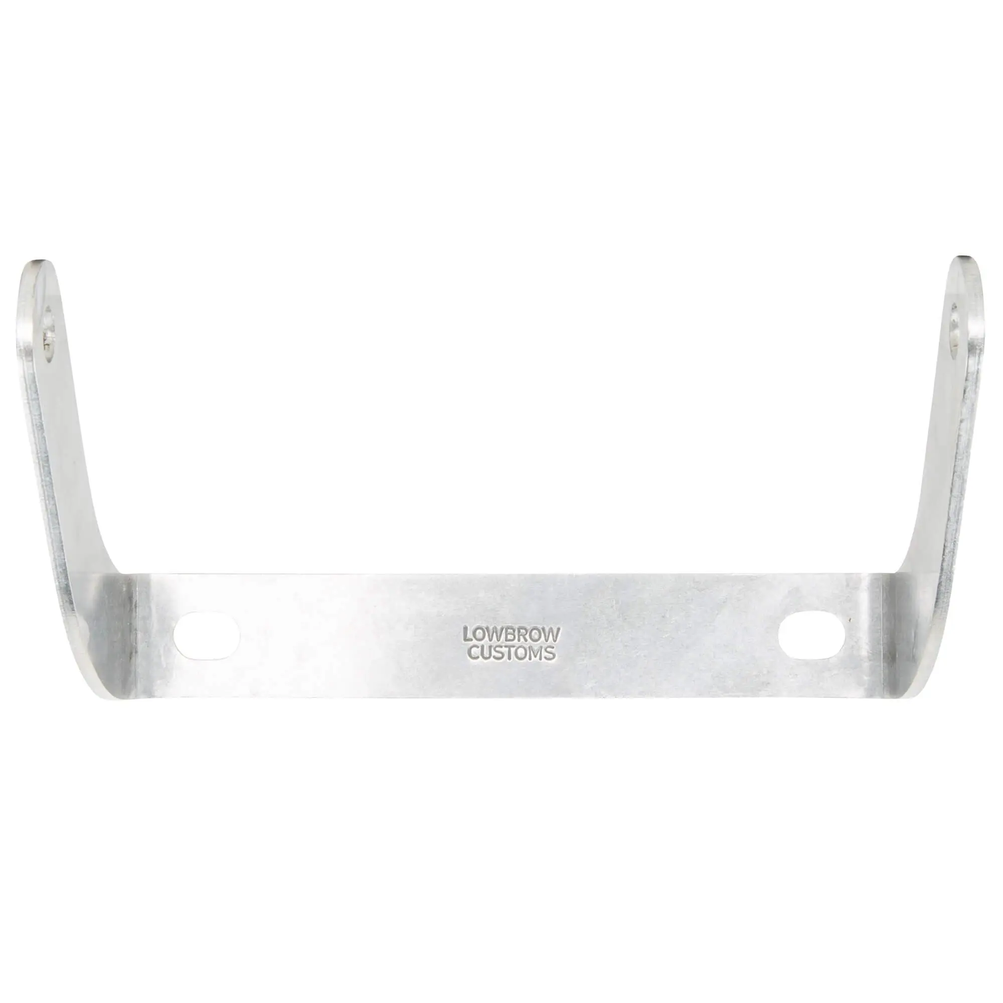 Lowbrow Customs Side Mount 5-3/4 Inch Headlight Bracket - Harley Narrow Glide, Triumph, BSA - Tumbled Stainless - Image 3