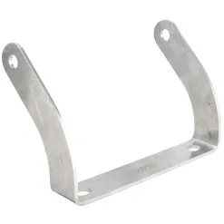 Lowbrow Customs Side Mount 5-3/4 Inch Headlight Bracket - Harley Narrow Glide, Triumph, BSA - Tumbled Stainless