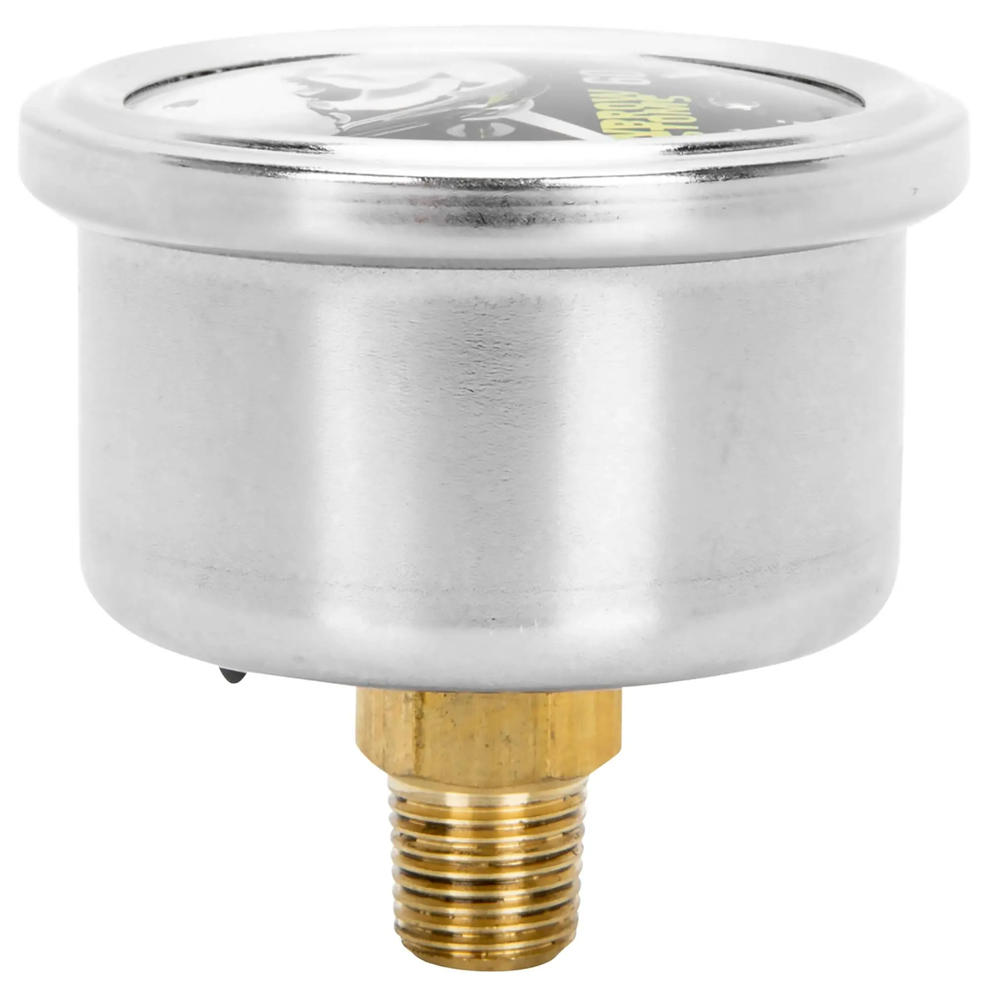 Lowbrow Customs 60 Psi Oil Pressure Gauge - Black Face - Image 3