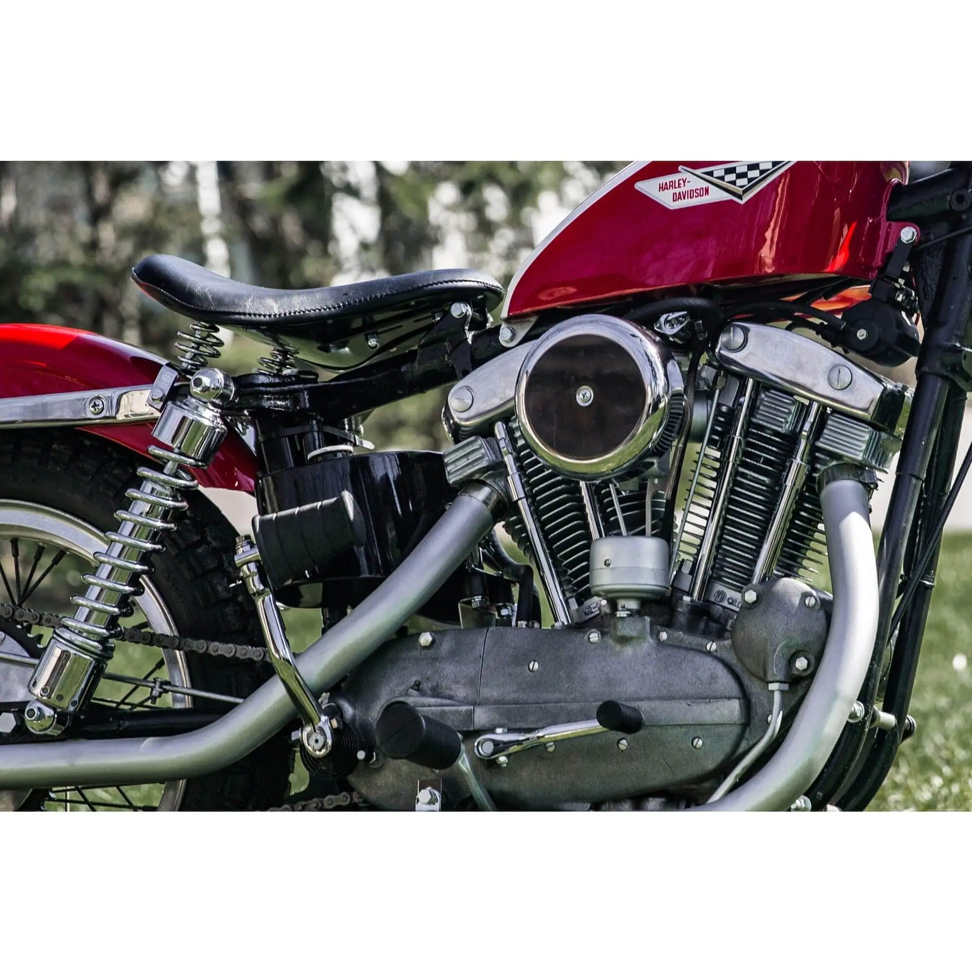 Cycle Standard Chrome Solo Seat Spring Support Bracket Harley Ironhead Sportsters 1957-78 - Image 7