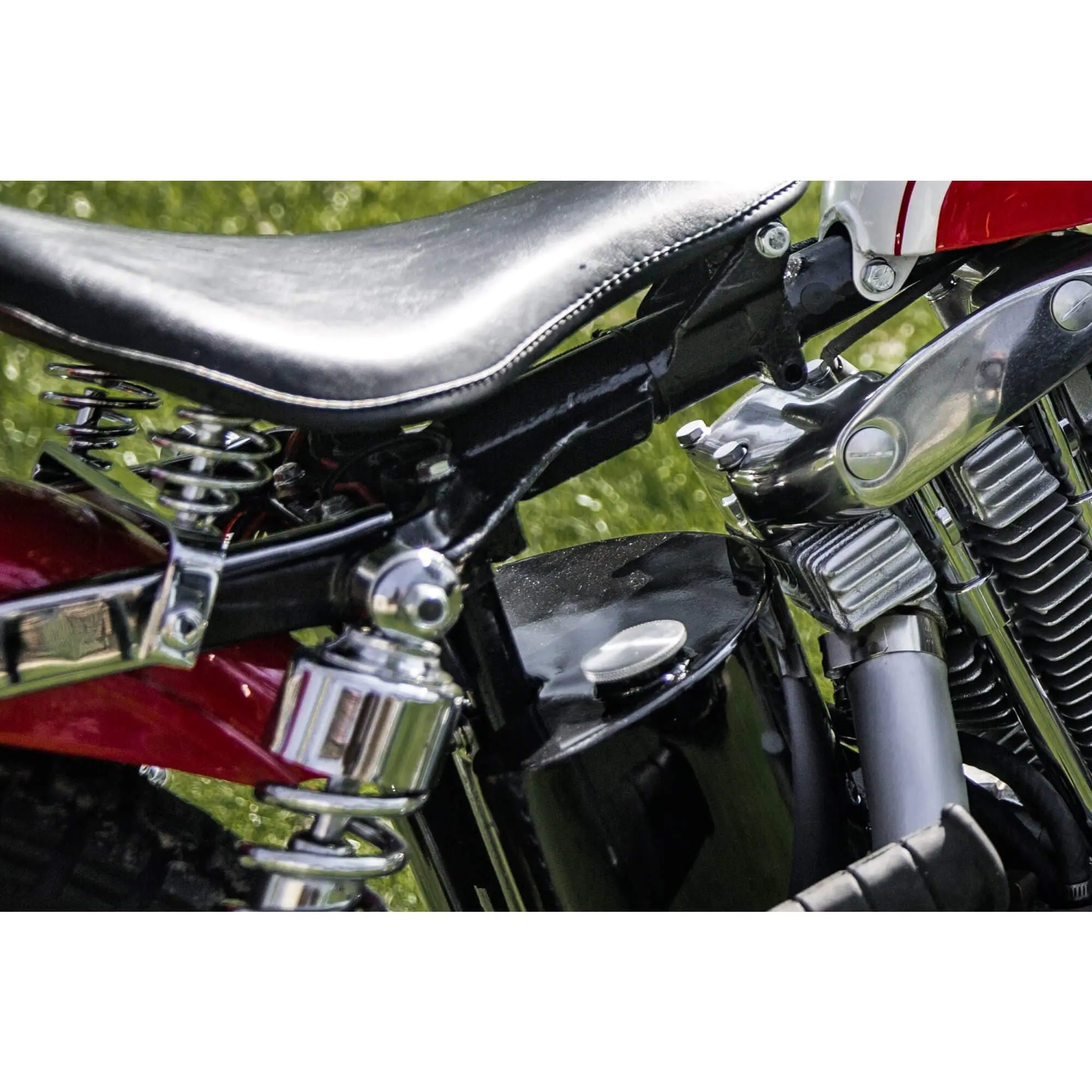 Cycle Standard Chrome Solo Seat Spring Support Bracket Harley Ironhead Sportsters 1957-78 - Image 8