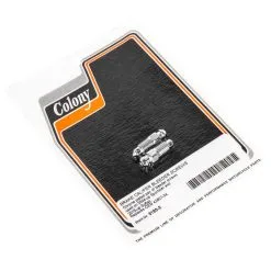 Colony #3195-2 Chrome Brake Caliper Bleeder Screws 2004 - Up Harley-Davidson Sportster XL 2015 - Up Softail OEM # 42827-04
