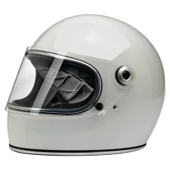 Biltwell Gringo S DOT/ECE Approved Full Face Helmet - Gloss White