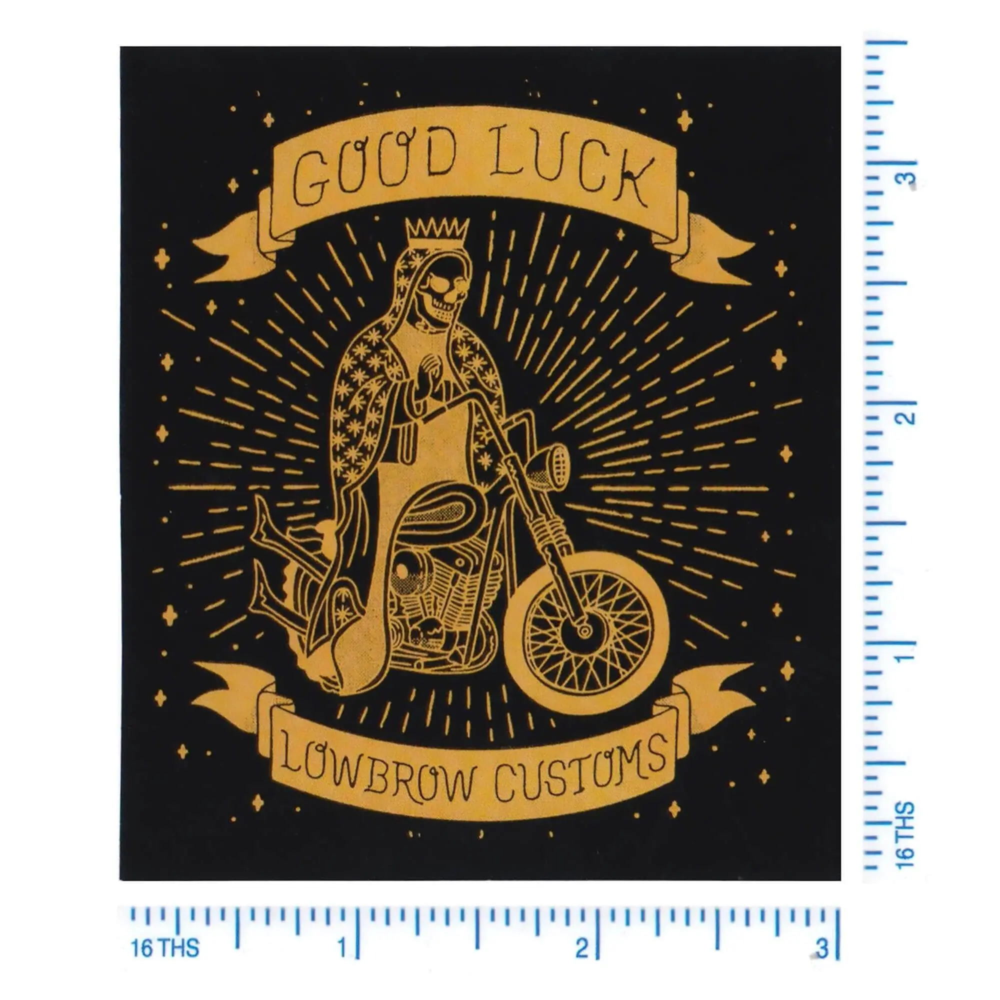 Lowbrow Customs Good Luck Sticker - Image 2