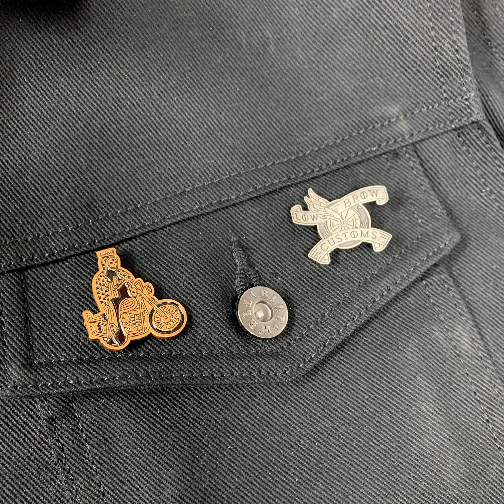 Lowbrow Customs Good Luck Lapel Pin - Image 4