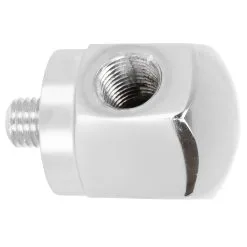 Lowbrow Customs Rocker Box Oil Pressure Gauge Adapter Fitting - Chrome - 1966 - 1970 Harley-Davidson Shovelhead, 1957 - 1970 Sportster