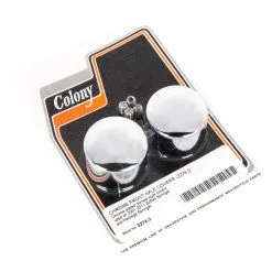 Colony #3274-2 Dome Shaped Front Axle Covers Dome 2001 - 2011 Harley-Davidson Softail Springer And Heritage Springer