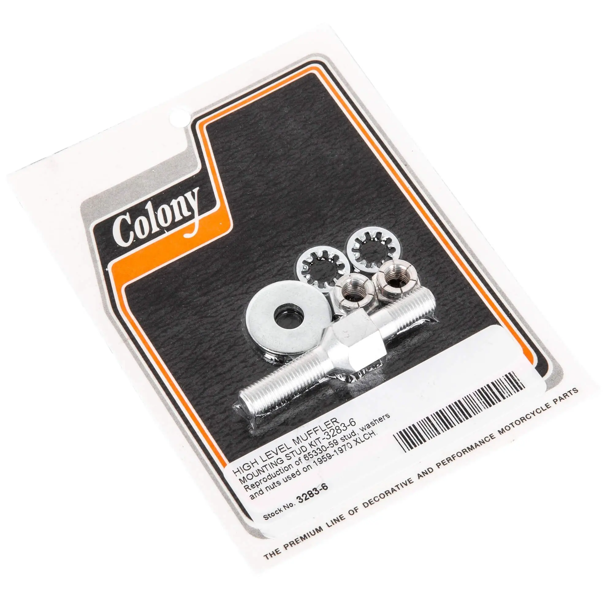 Colony #3283-6 Muffler Stud Mounting Kit 1959 - 1970 Harley-Davidson Sportster XLCH OEM# 65330-59