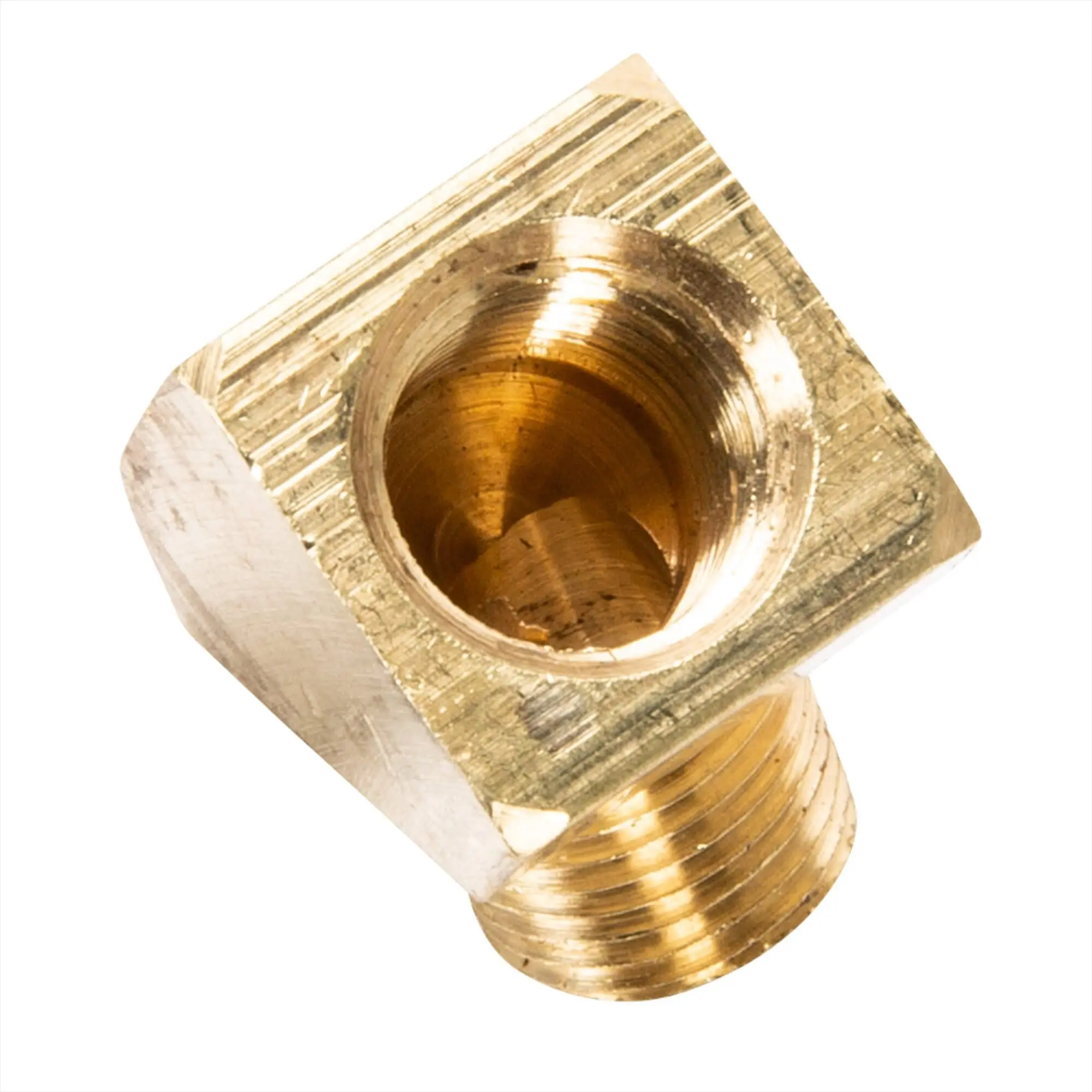 Cycle Standard 45 Degree Elbow 1/8 Inch NPT Male To Female - Brass - Image 2