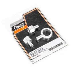 Colony #3340-3 CAD Plated Gas Tank Fitting Kit 1949 Harley-Davidson Big Twins
