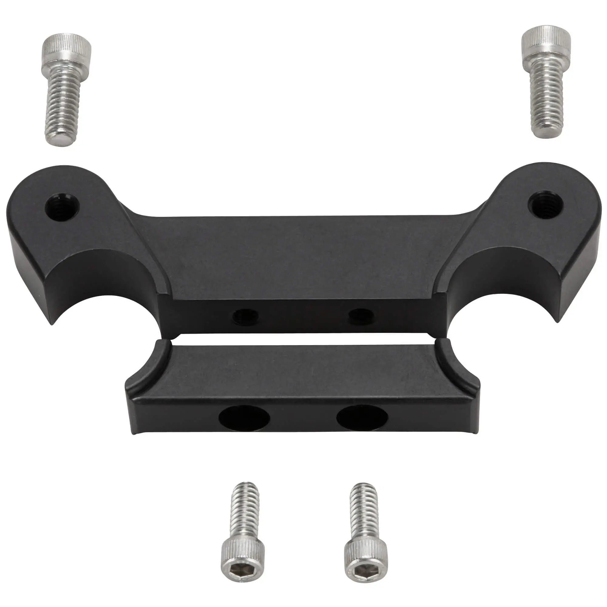 Lowbrow Customs Speedometer Gauge Riser Mount For 1 Inch T-Bar Handlebars - Black - Image 2